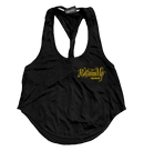 BOTTOMS UP - 'Back Logo' Ladies Twist Back Crop Tank