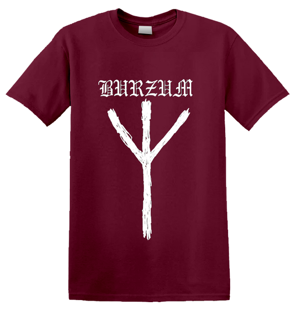 BURZUM - 'Rune' T-Shirt Maroon