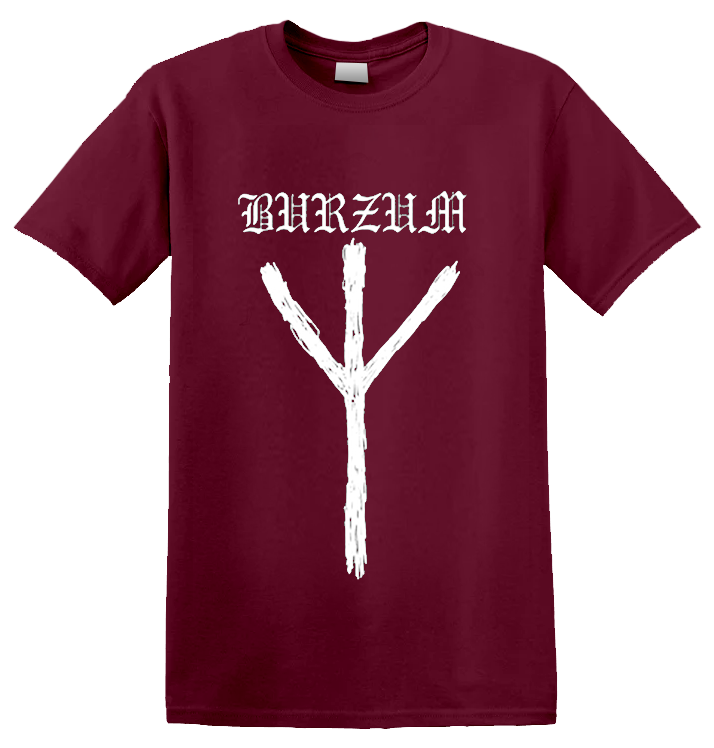 BURZUM - 'Rune' T-Shirt Maroon