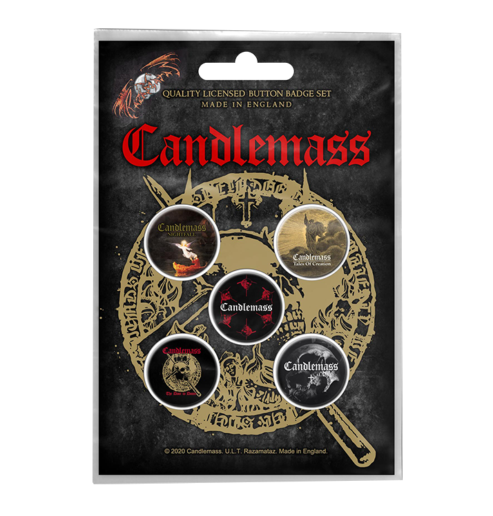 CANDLEMASS - 'The Door to Doom' Badge Set