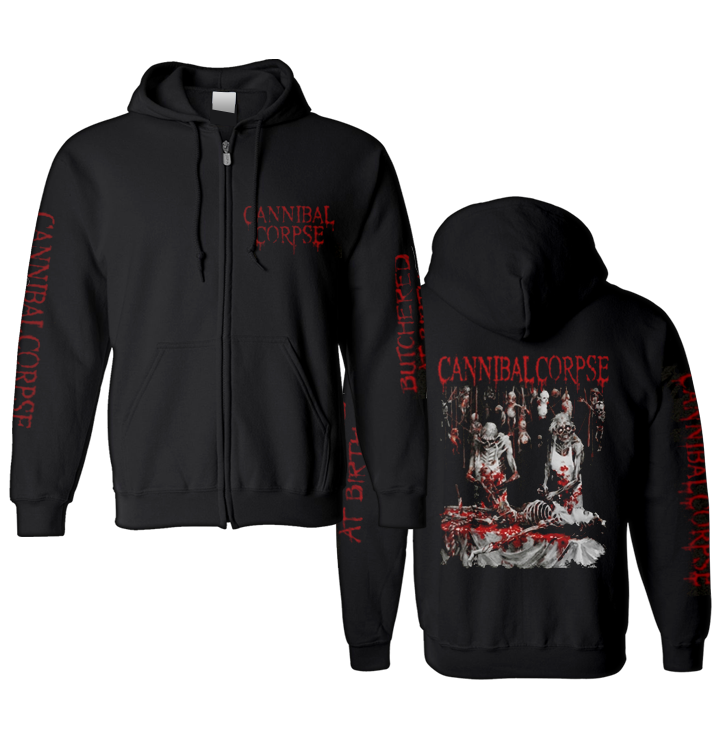 CANNIBAL CORPSE - 'Butchered At Birth' Zip-up Hoodie