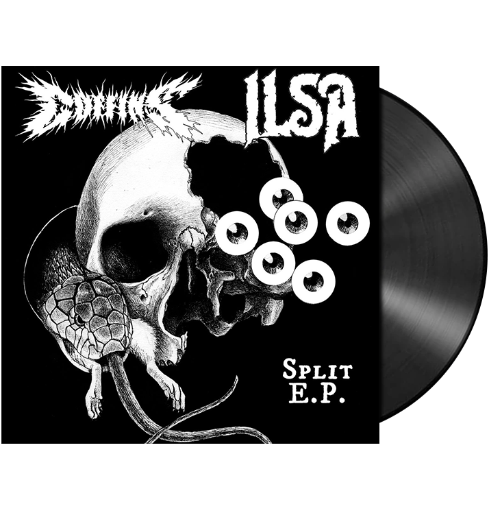 COFFINS / ILSA - 'Split' LP