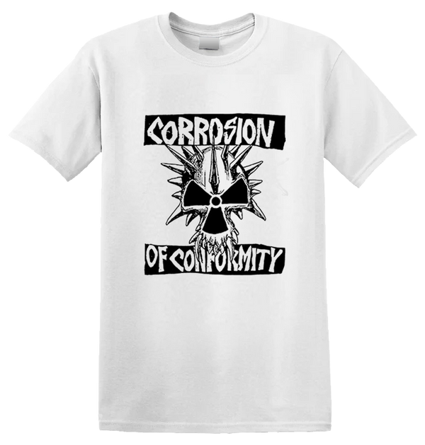 CORROSION OF CONFORMITY - 'Old School Logo' T-Shirt (White)