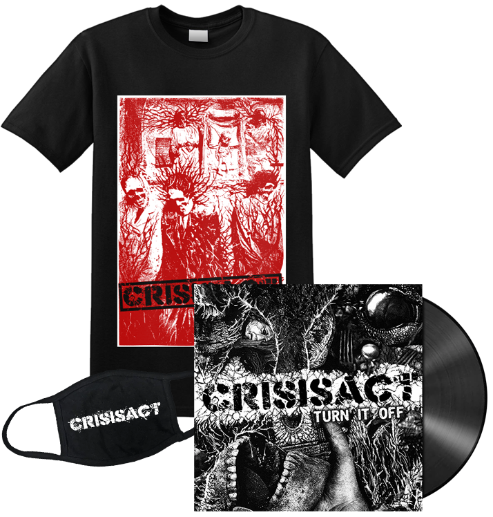 CRISISACT - 'Turn It Off' 7" Bundle Black Shirt