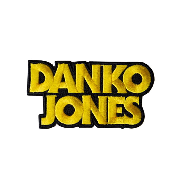 DANKO JONES - 'Logo Black/Yellow' Cut-Out Patch
