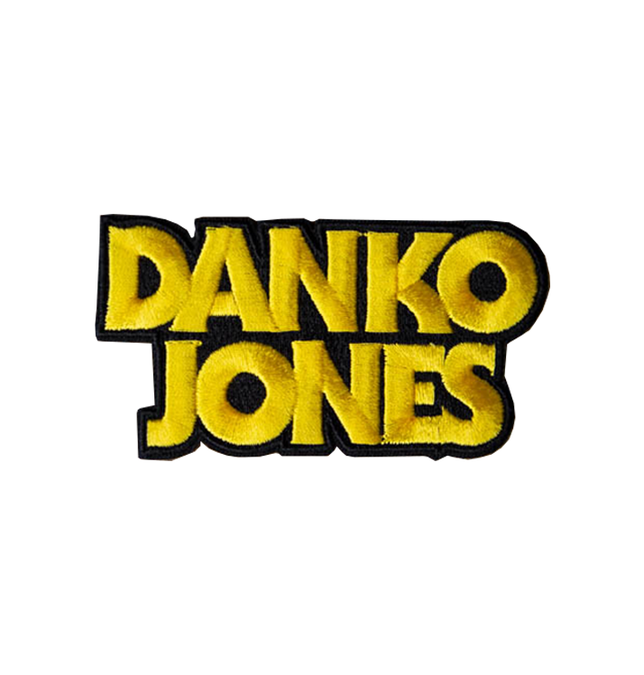 DANKO JONES - 'Logo Black/Yellow' Cut-Out Patch
