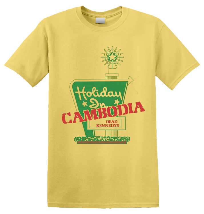 DEAD KENNEDYS - 'Holiday In Cambodia' Yellow T-Shirt