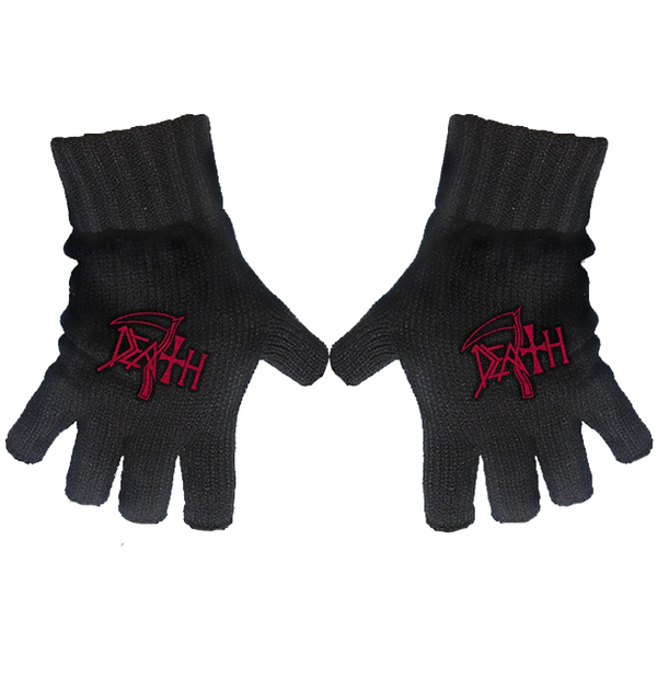 DEATH - 'Logo' Fingerless Gloves