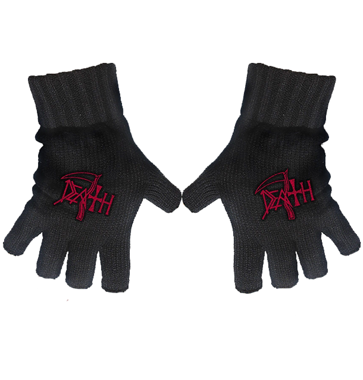 DEATH - 'Logo' Fingerless Gloves