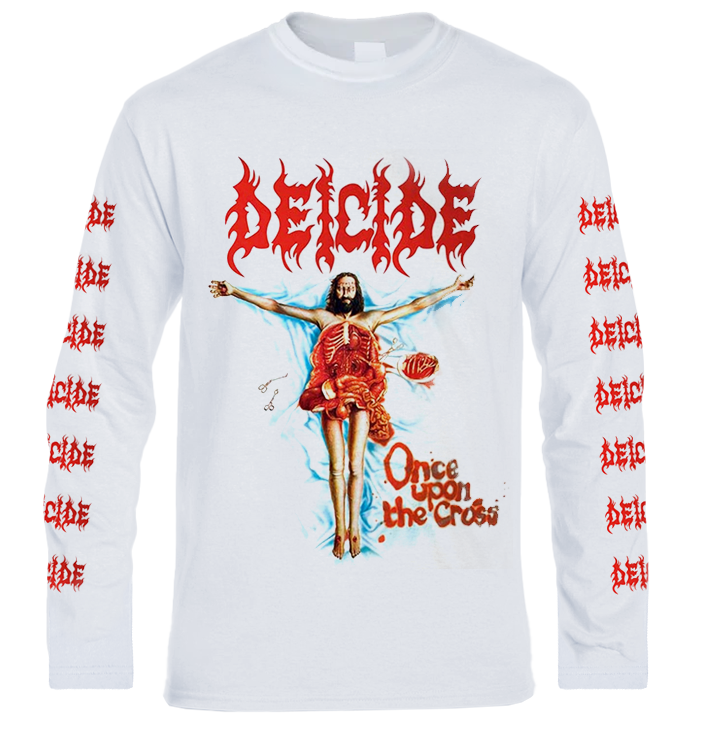DEICIDE - 'Once Upon The Cross' Long Sleeve (White)