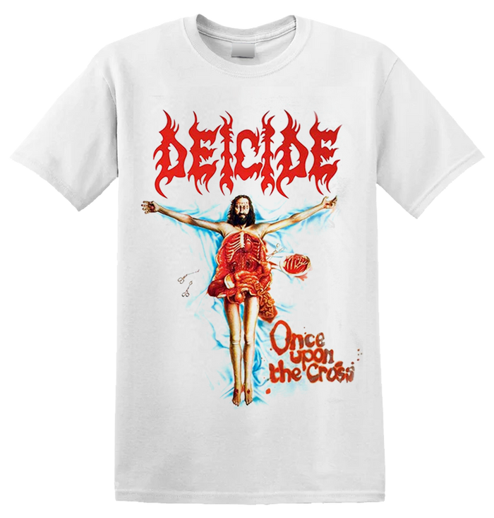 DEICIDE 90年代 Once Upon the Cross Tシャツ DEICIDE - 'Once Upon the Cross ' T-Shirt (White)