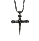 BAG OV BONES - 'Nailed To The Cross' Metal Pendant With Chain