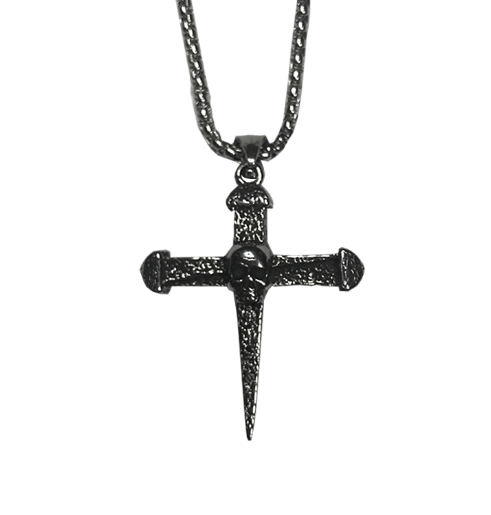BAG OV BONES - 'Nailed To The Cross' Metal Pendant With Chain