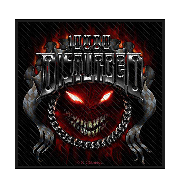 DISTURBED - 'Chrome Smiley' Patch