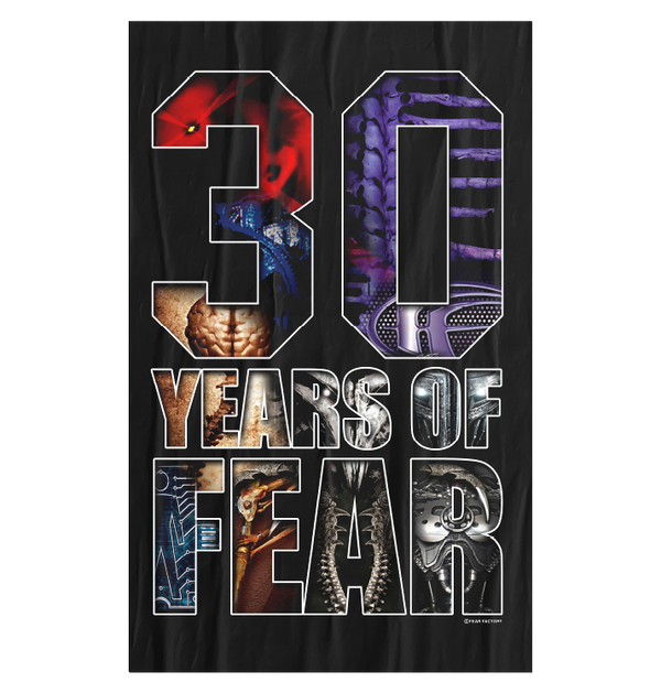 FEAR FACTORY - '30 Years of Fear' Flag