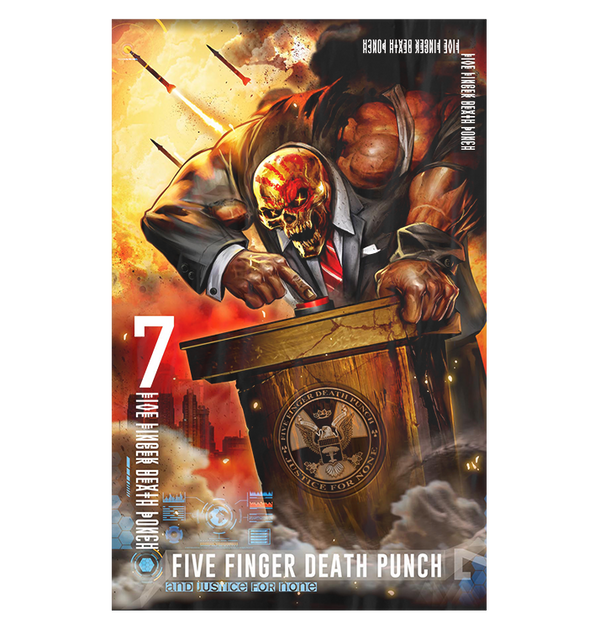 FIVE FINGER DEATH PUNCH - 'And Justice For None' Flag