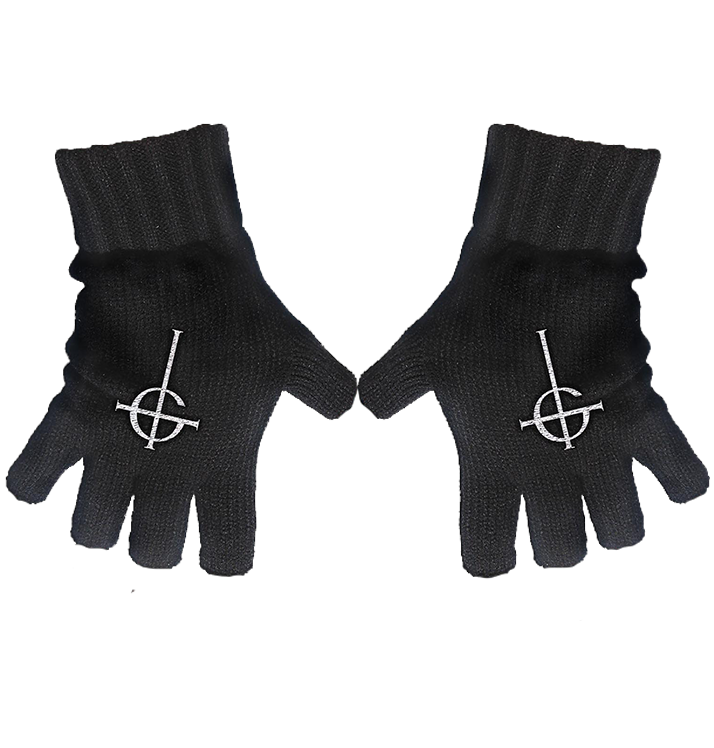 GHOST - 'Ghost Cross' Fingerless Gloves