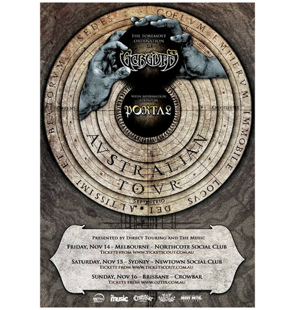 GORGUTS - 'Australian Tour 2014' A3 Poster