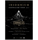 INSOMNIUM - 'Australian Tour 2017' A3 Poster
