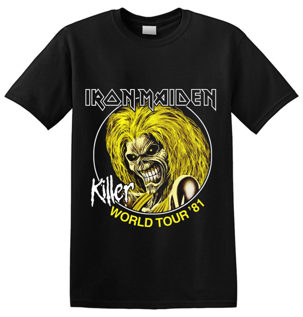 IRON MAIDEN - 'Killers World Tour 81' T-Shirt
