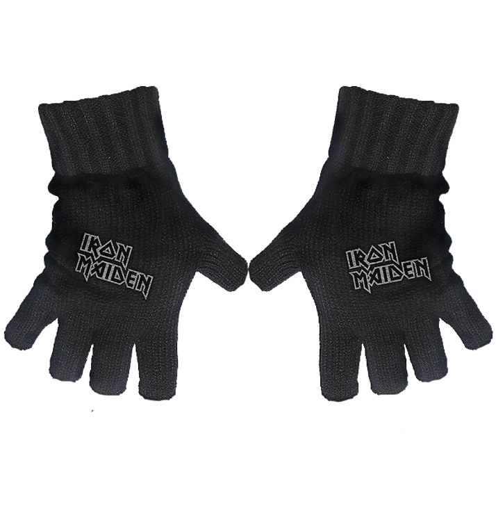 IRON MAIDEN - 'Logo' Fingerless Gloves