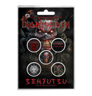 IRON MAIDEN - 'Senjutsu' Badge Set