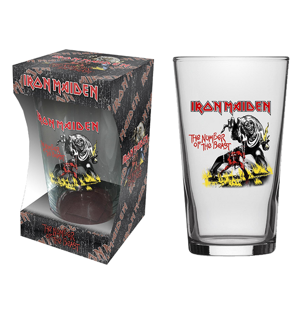 IRON MAIDEN - 'Number of the Beast' Beer Glass