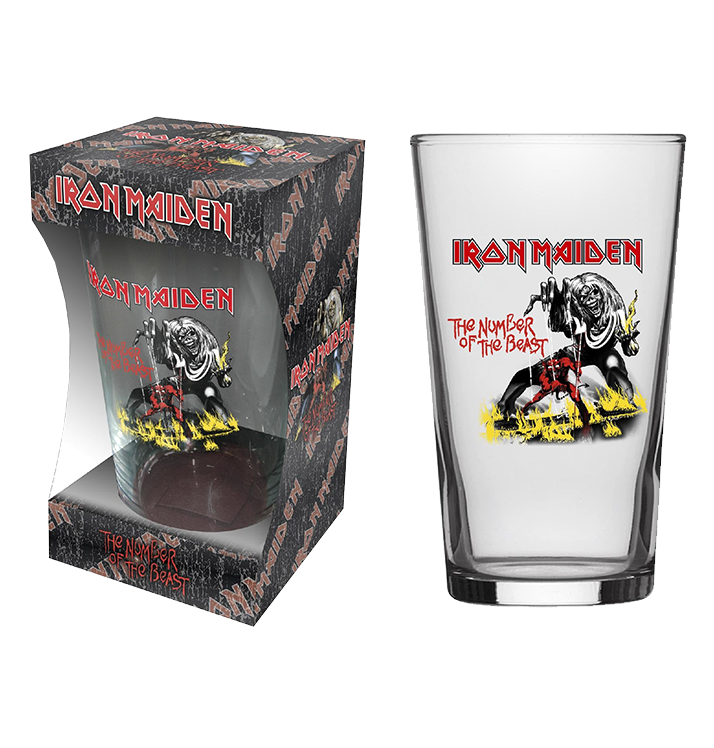 IRON MAIDEN - 'Number of the Beast' Beer Glass