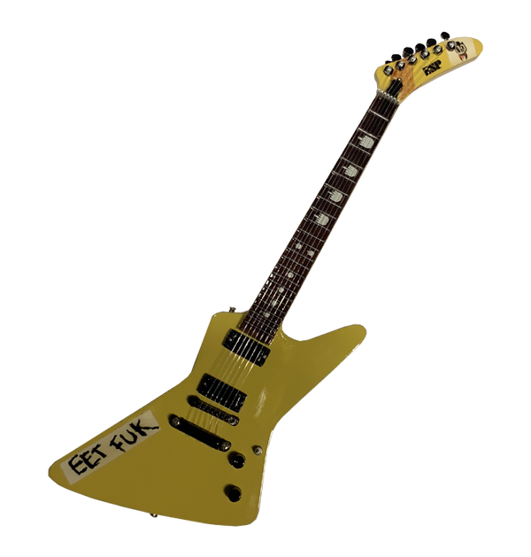 AXE HEAVEN - 'James Hetfield ESP MX-20 "eet fuk"' Model Guitar