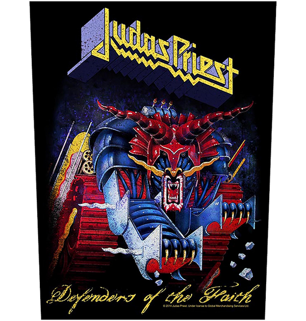 Judas Priest Back Patch – British Steel Vintage Design, Sew-On Cotton For Jackets & Vests