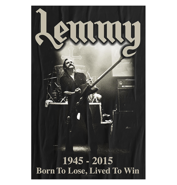 LEMMY - 'Lived To Win' Flag