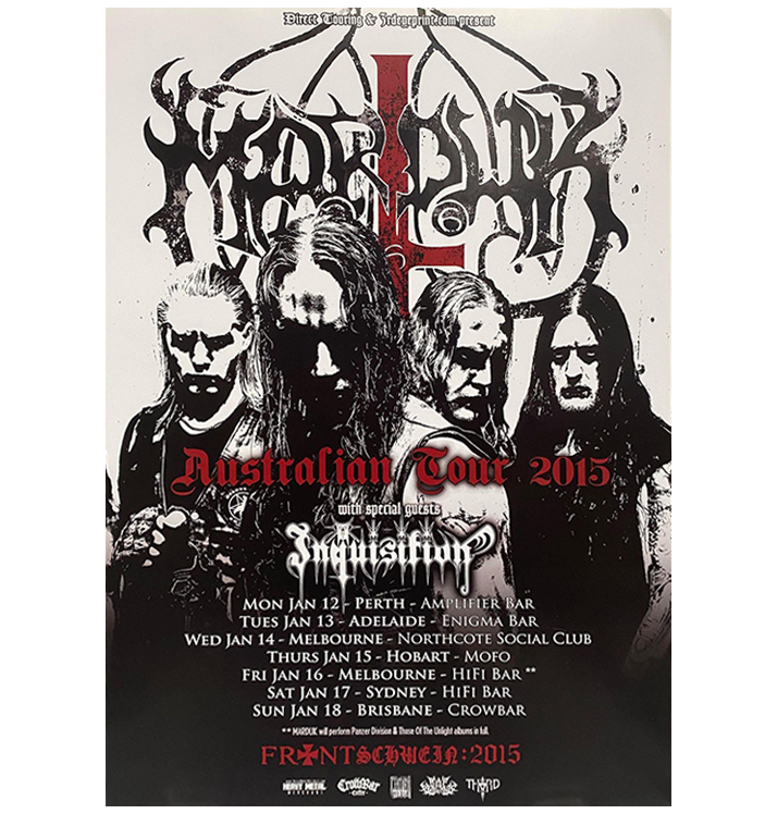 MARDUK 'Australian Tour 2015' A3 Poster