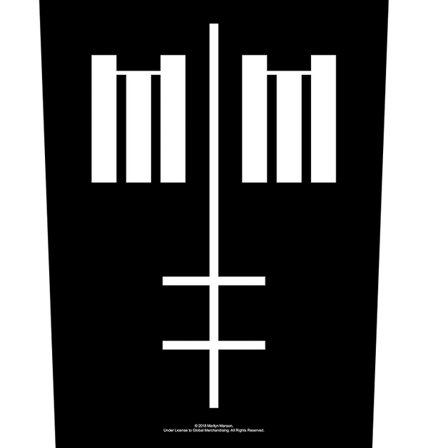 MARILYN MANSON - 'Cross Logo' Back Patch