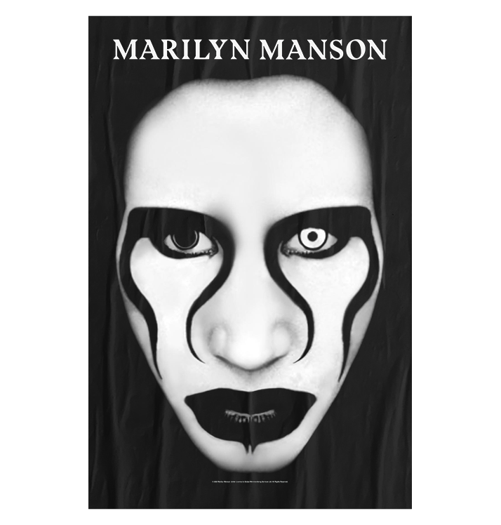 MARILYN MANSON - 'Defiant Face' Flag