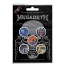 MEGADETH - 'Vic Rattlehead' Badge Set