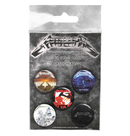 METALLICA - 'Albums 1983-1991' Badge Set