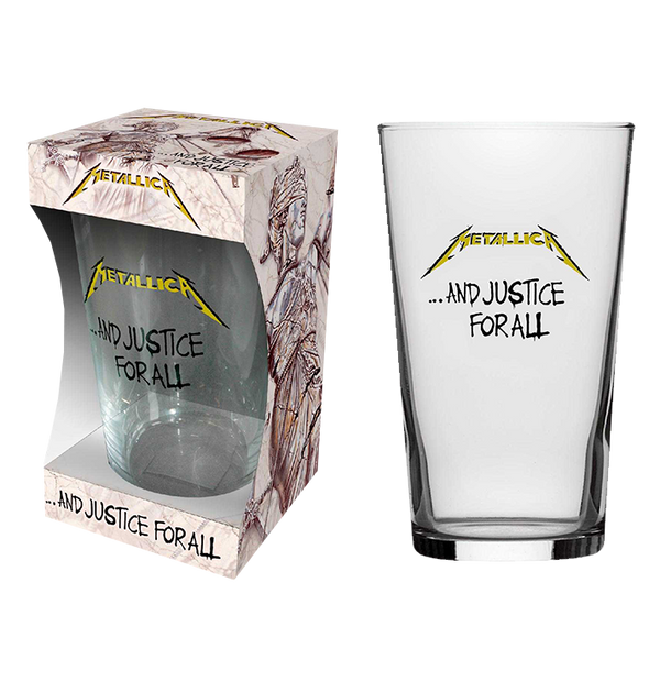 METALLICA - 'And Justice For All' Beer Glass