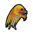 METALLICA - 'Flaming Skull' Cut Out Patch