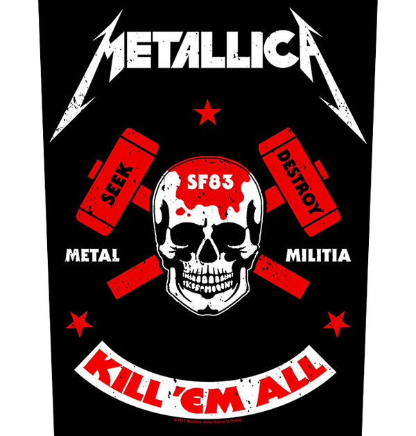 METALLICA - 'Metal Militia' Back Patch