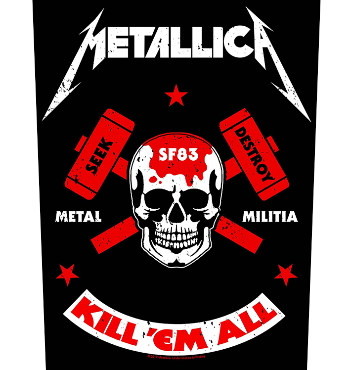 METALLICA - 'Metal Militia' Back Patch
