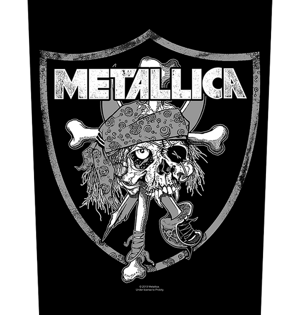 METALLICA - 'Raiders Skull' Back Patch