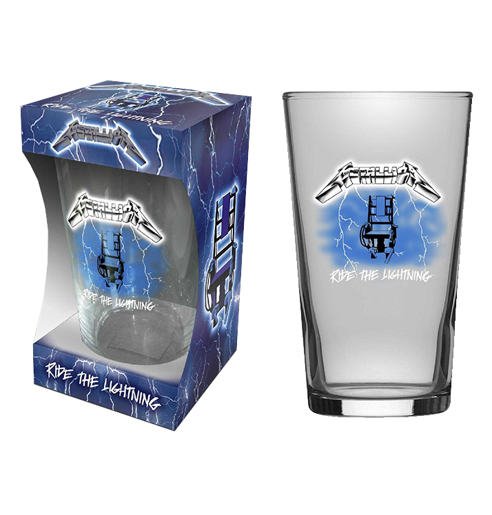 METALLICA - 'Ride the Lightning' Beer Glass