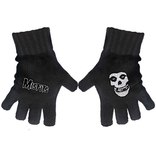 MISFITS - 'Logo & Fiend' Fingerless Gloves