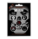 MISFITS - 'Skull' Badge Set
