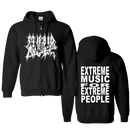 MORBID ANGEL - 'Extreme Music' Zip-Up Hoodie