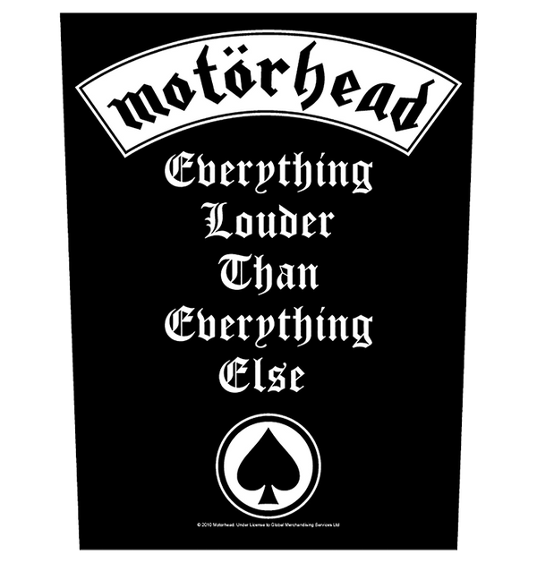 MOTÖRHEAD - 'Everything Louder' Back Patch