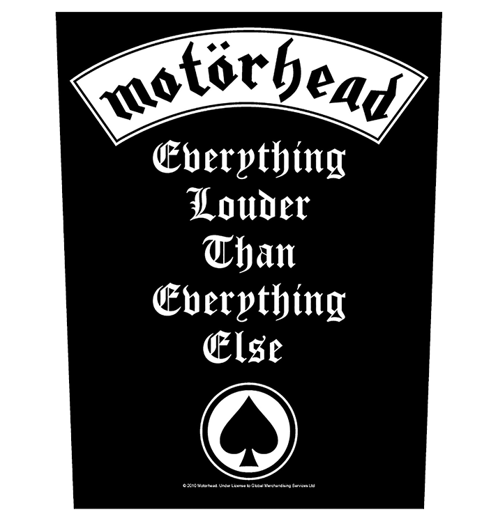 MOTÖRHEAD - 'Everything Louder' Back Patch
