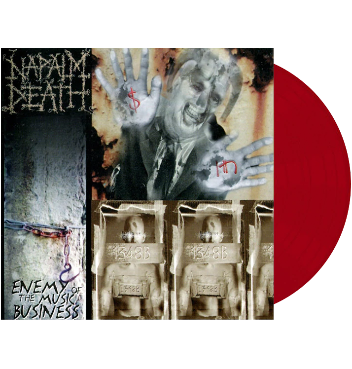 NAPALM DEATH - 'Enemy Of The Music Business' Red LP