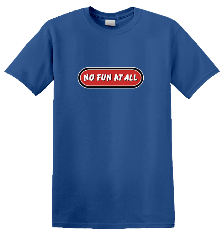 NO FUN AT ALL - 'Classic Logo' T-Shirt (Blue)