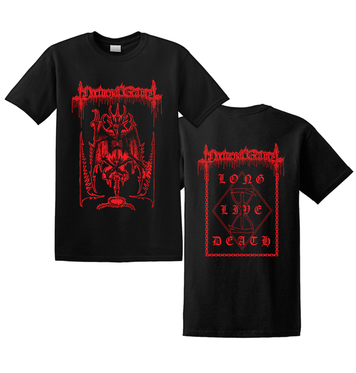 NOCTURNAL GRAVES - 'Long Live Death' T-Shirt (Red)
